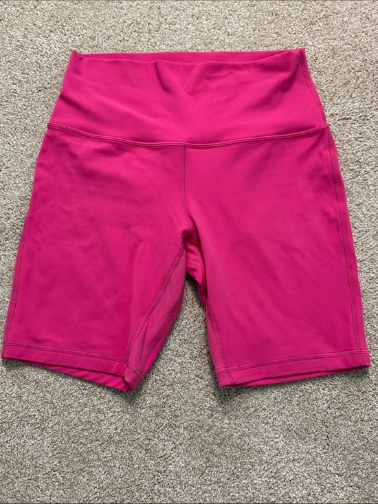 lululemon athletica Pants - Womens Lululemon Hot Pink Biker Shorts Size 4